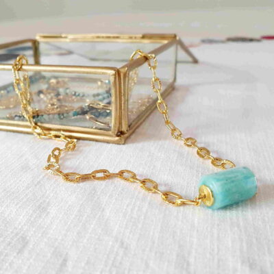 Collier UDAYA amazonite Coffret bijoux