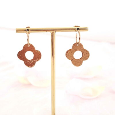 Boucles d'oreilles Fleur N°3 pres