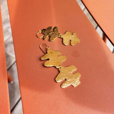 Boucles d'oreilles FRONDE longue chaise